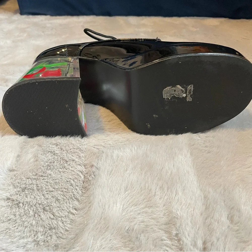 Funtasma Boots Mens 70s Platforms Black Floating Fish PIMP02 Left Shoe Only L 12 - Picture 6 of 10